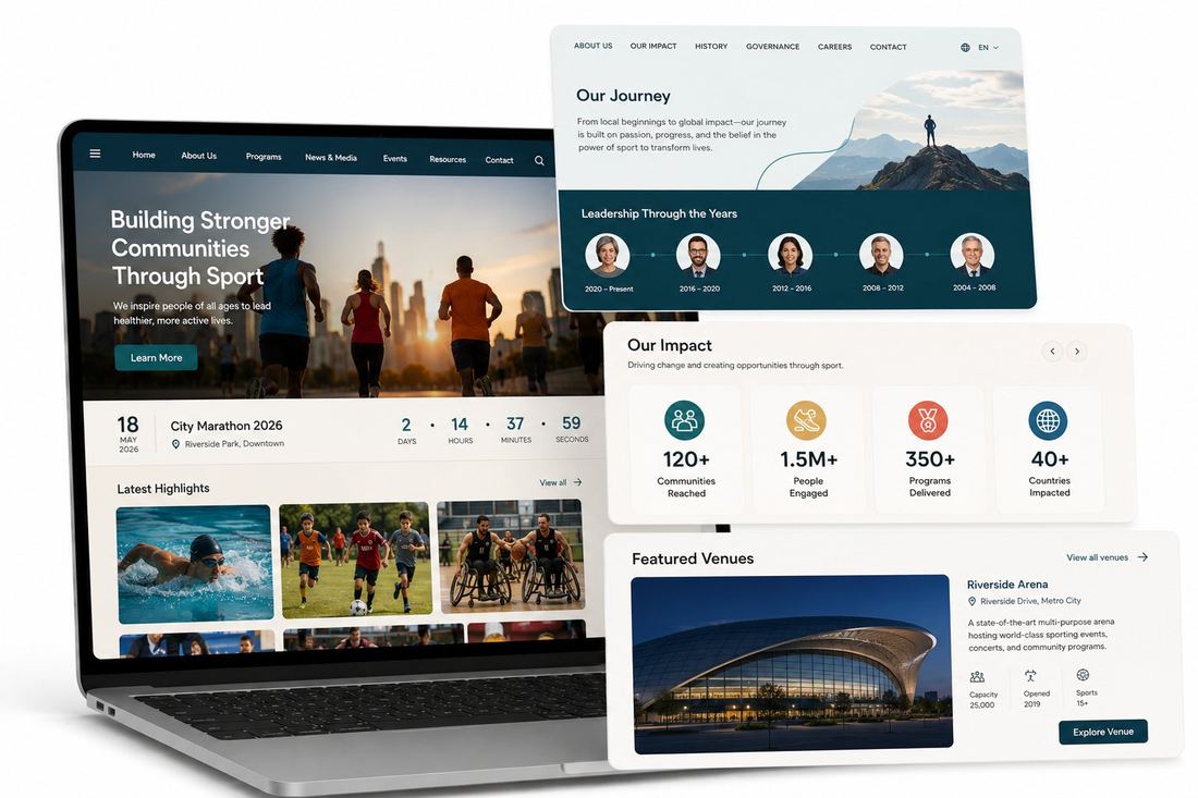 Sports Organization Website