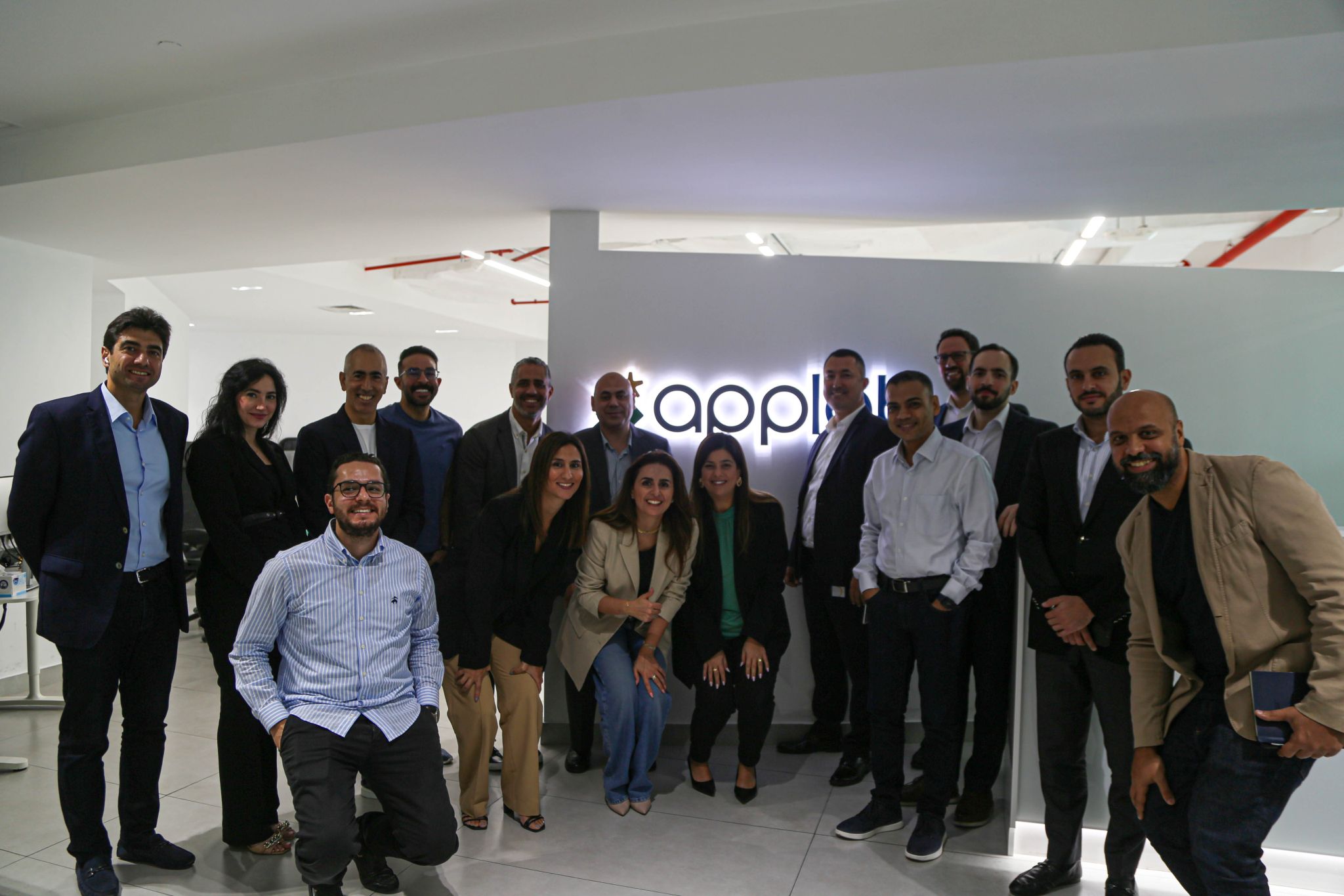 The Applab team together at the Doha office