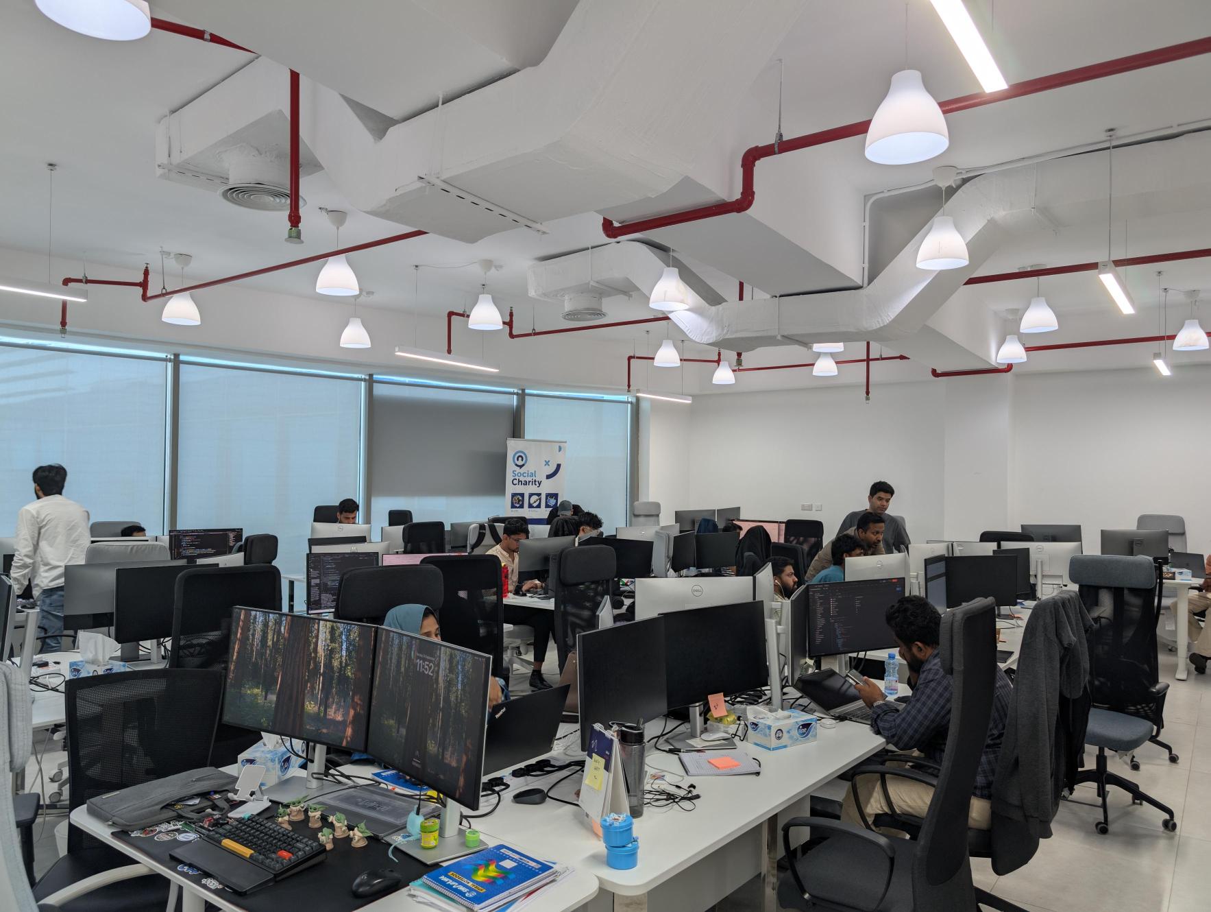 An Applab team town hall gathering