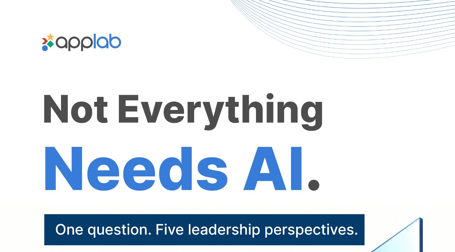 Not Everything Needs AI: Choosing the Right Technology for the Right Challenge